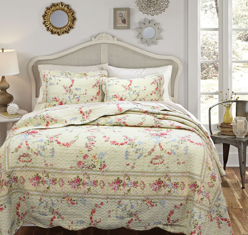 Cozy Line Home Fashion Rose Romance Quilt Collection & Reviews Wayfair